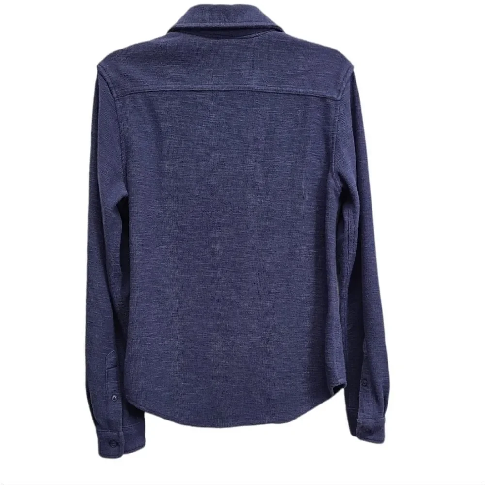 Goodiellow & Co Navy Blue Long Sleeve Button Down Shirt Size Small‎